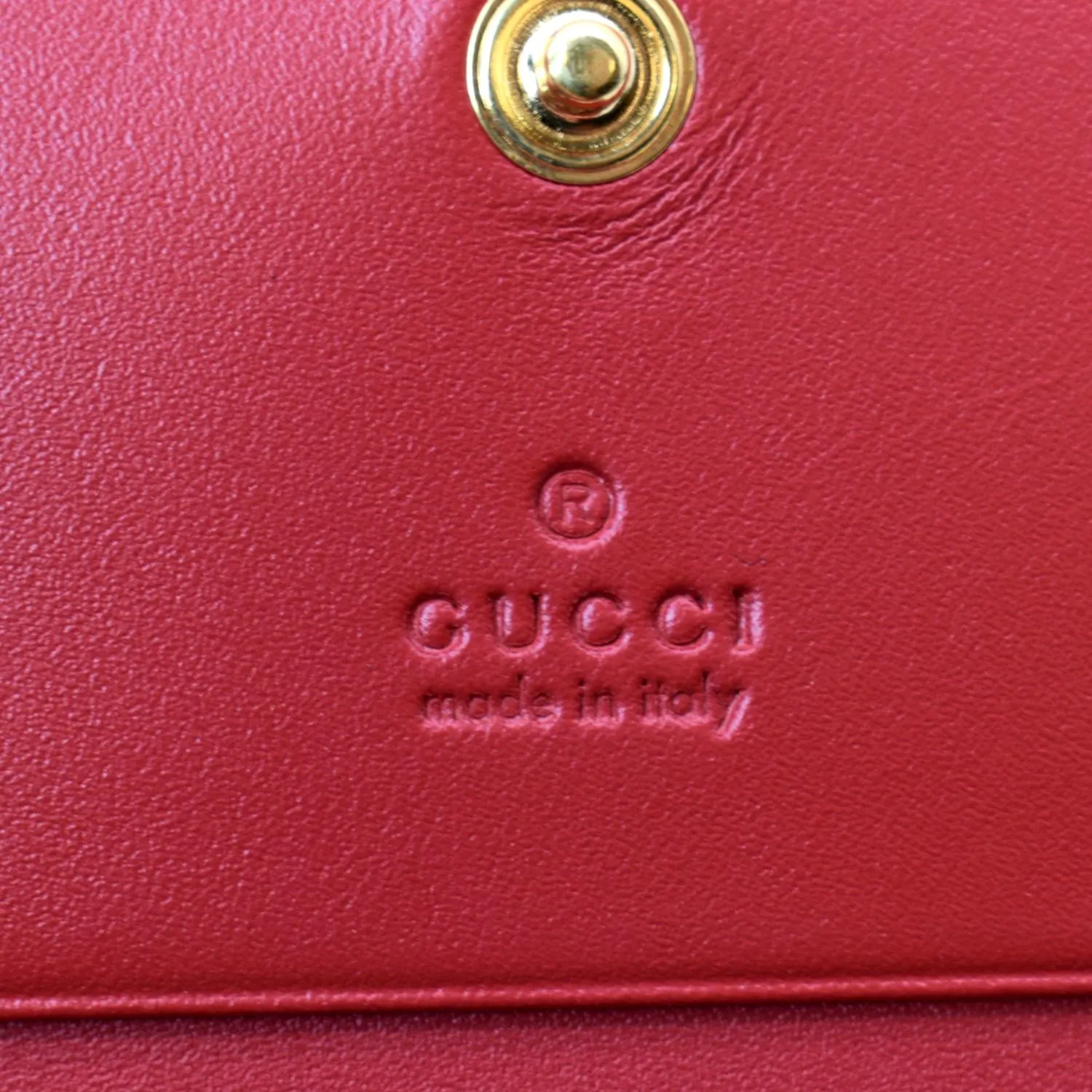 GUCCI Bosco Patch GG Supreme Canvas Card Case Wallet Beige 506277