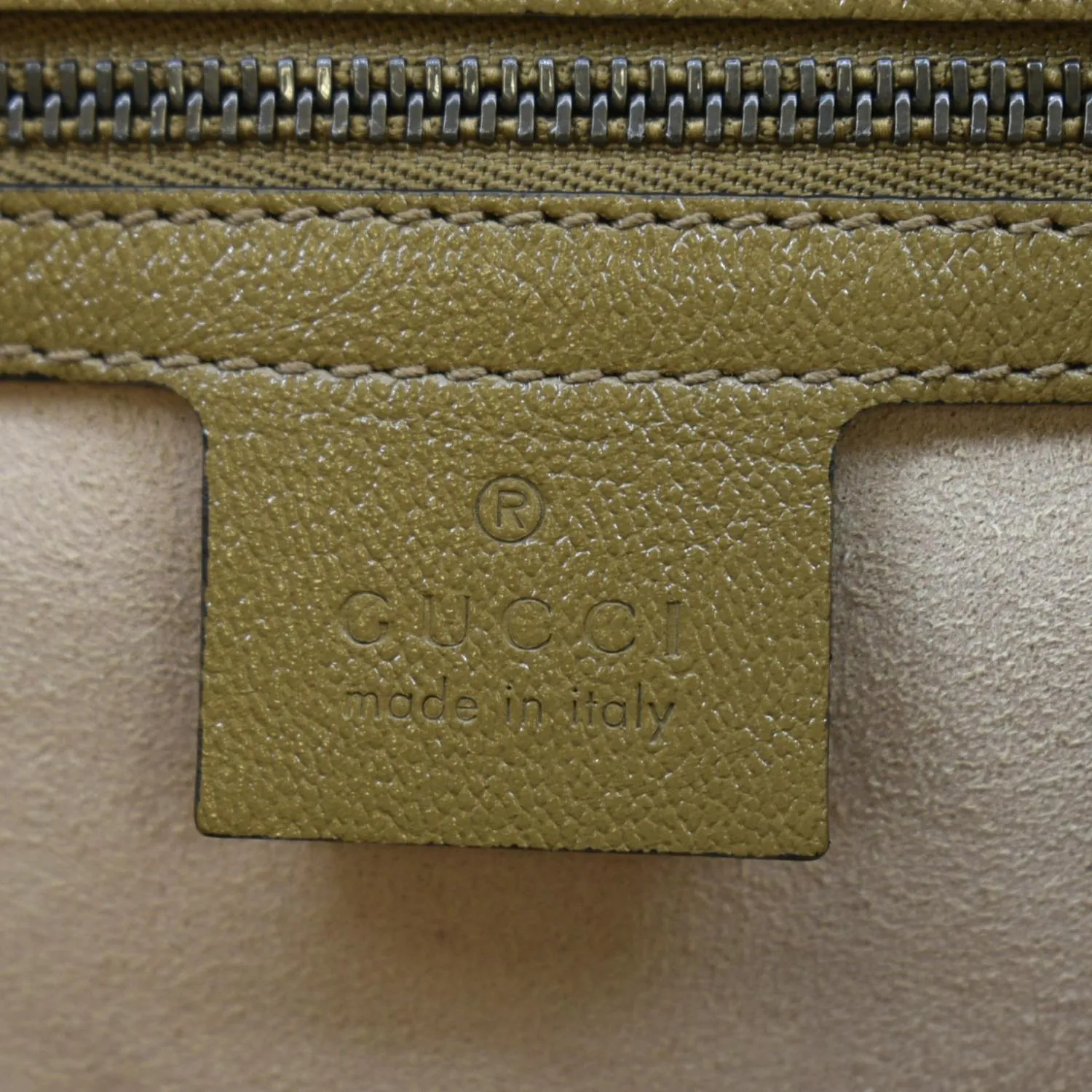 GUCCI Dahlia Leather Tote Bag Tan 652680