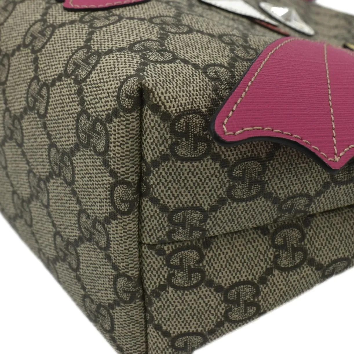 GUCCI Kids Bat  Canvas Tote Bag Pink 525522
