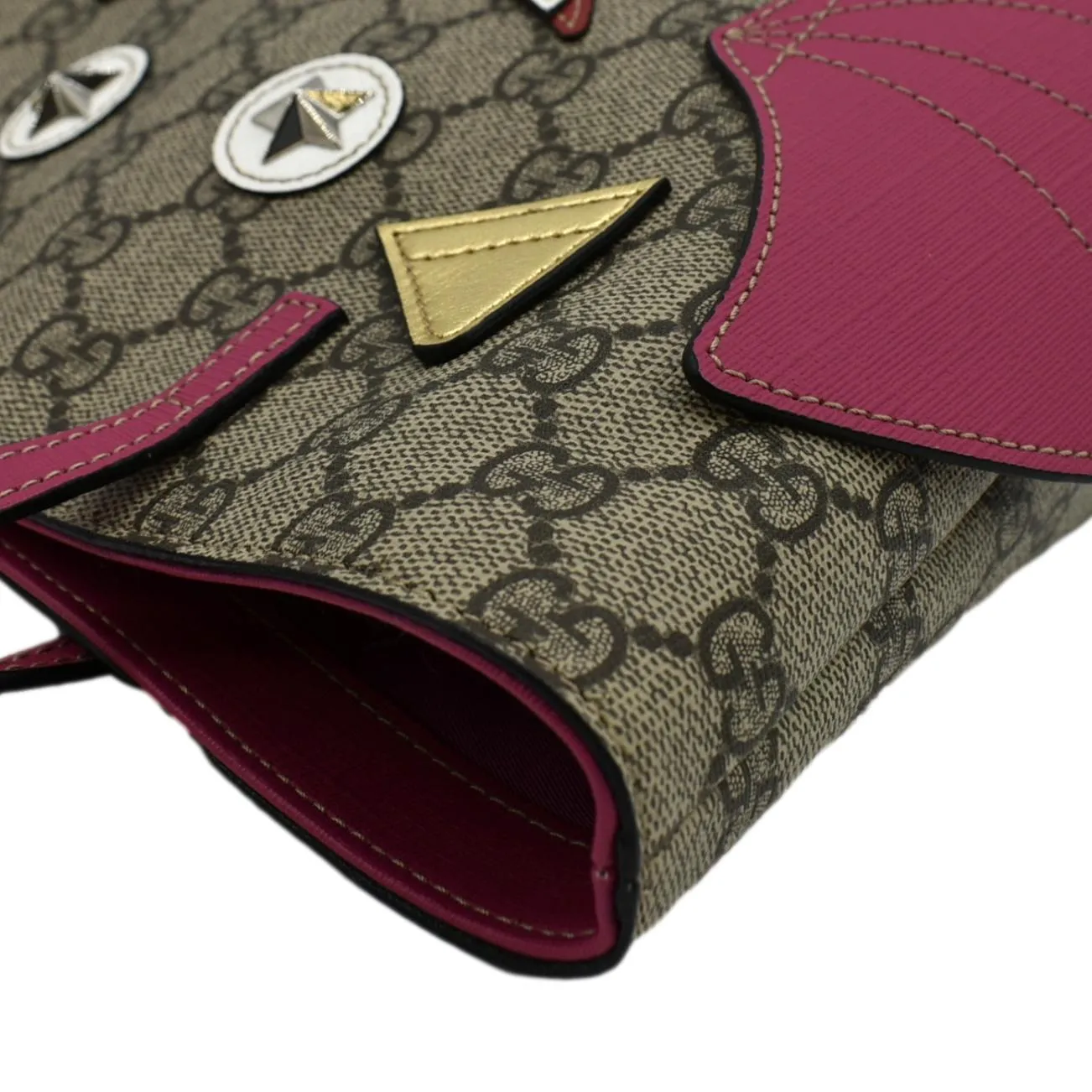 GUCCI Kids Bat  Canvas Tote Bag Pink 525522