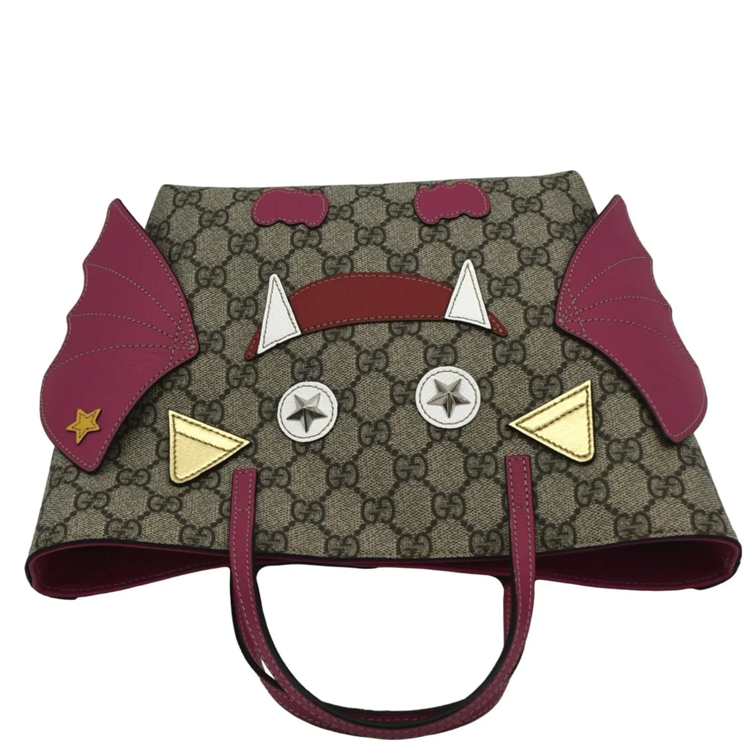 GUCCI Kids Bat  Canvas Tote Bag Pink 525522
