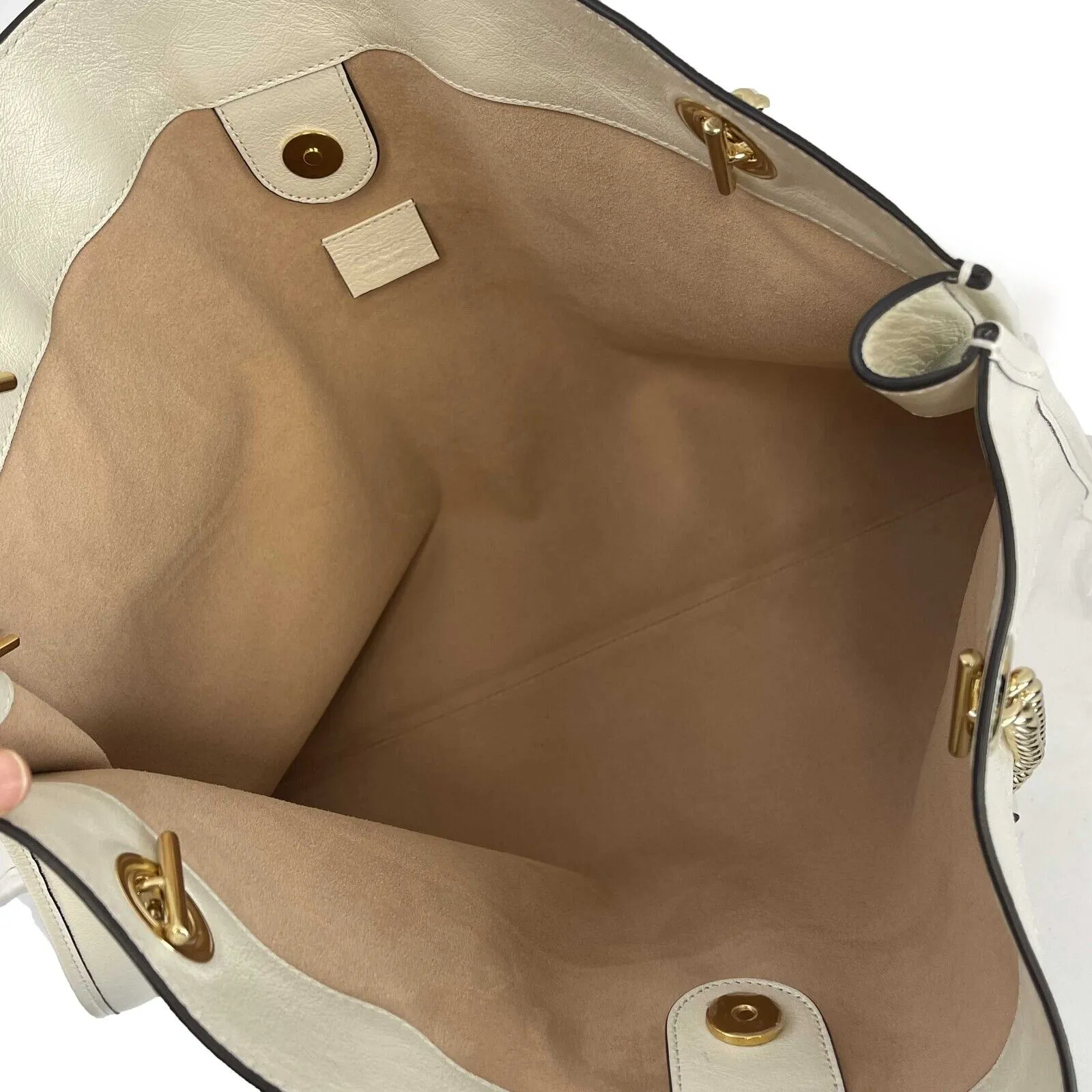 Gucci - New w/ Tags - Rajah Tote - White Shoulder Bag