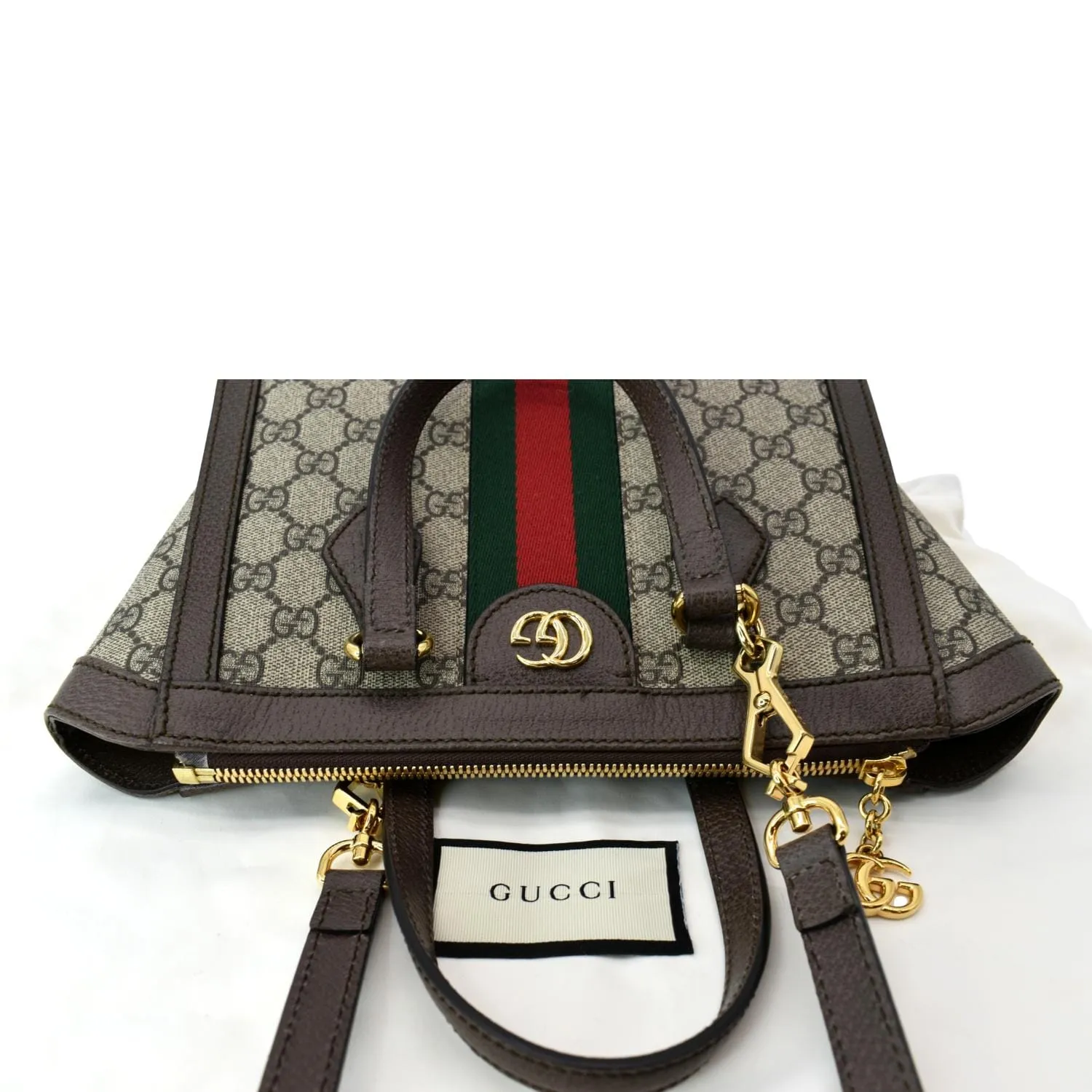 Gucci Ophidia GG Supreme Canvas Small Tote Bag Beige 547551