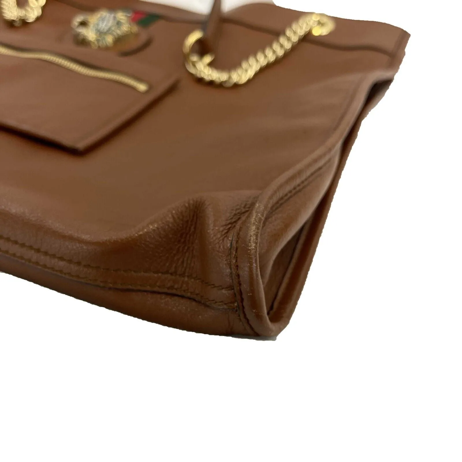 Gucci - Rajah Tote - Brown Shoulder Bag W/ Pouch