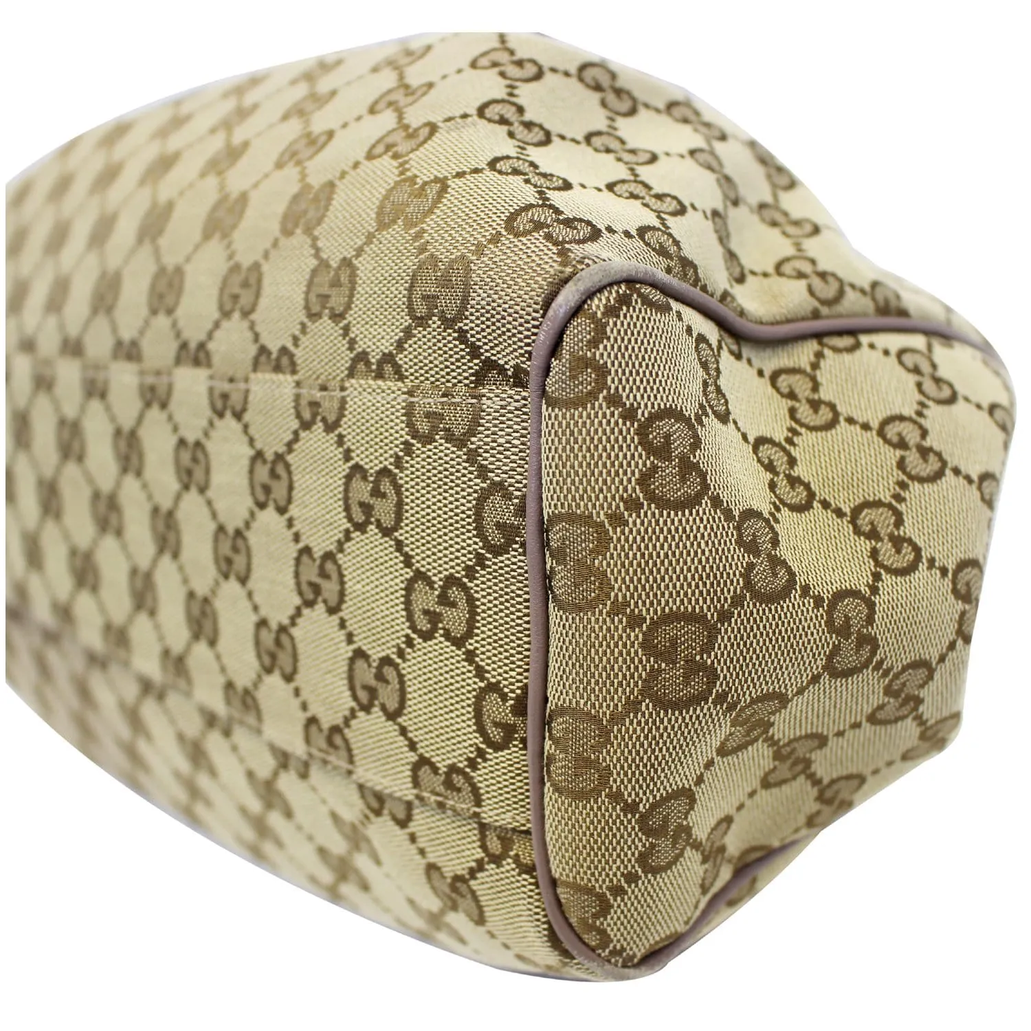 GUCCI Sukey Medium  GG Canvas Tote Bag Beige 211944