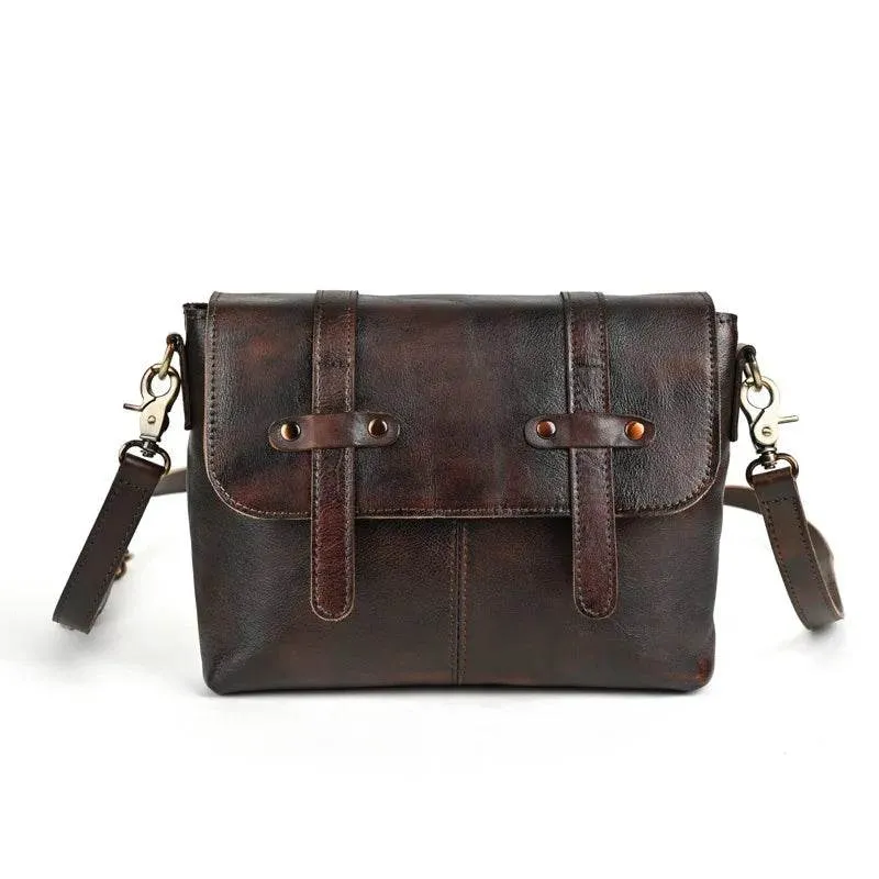 Handmade Women’s Leather Crossbody Bag for Travel