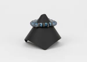Hematite, Frosted Quartz