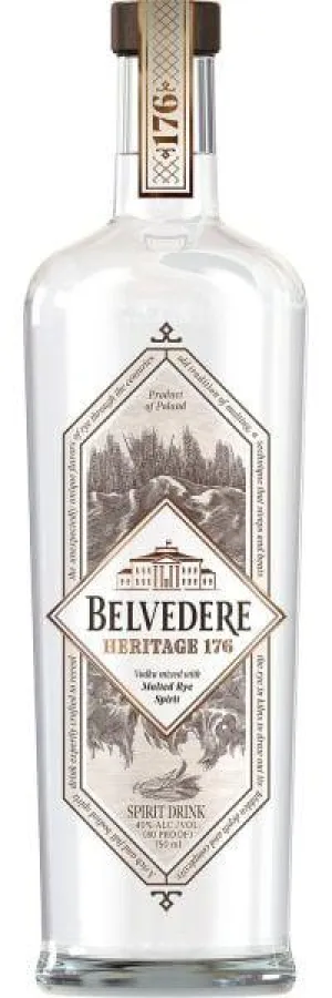 Heritage Belvedere Heritage 176 Malted Rye Spirit 80 Proof 1l
