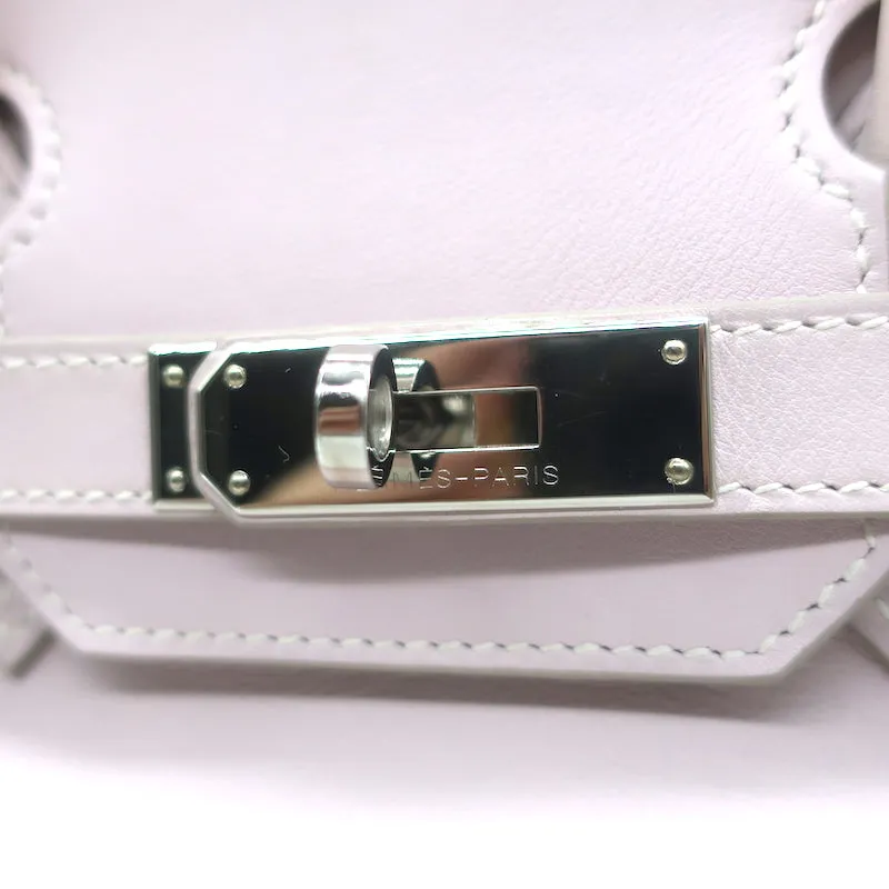 Hermes Birkin 30 Bag Rose Dragee Swift Leather Palladium Hardware