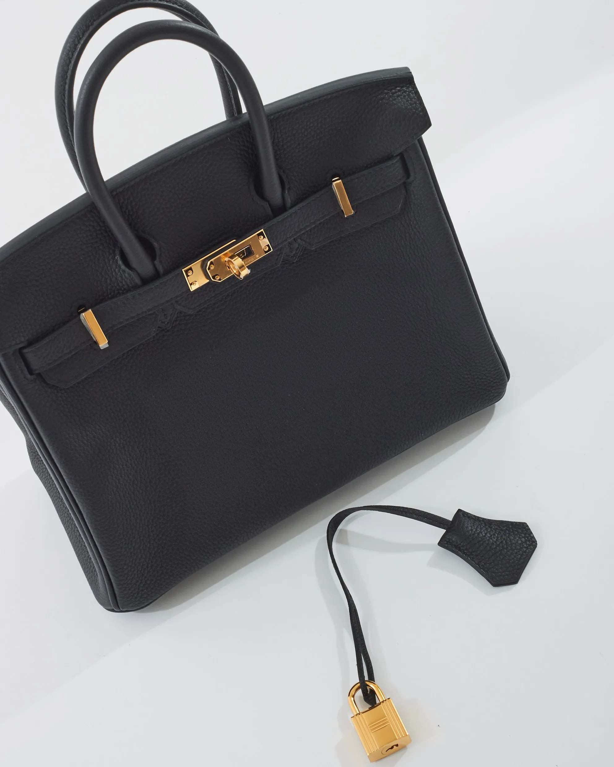 Hermès Black Togo Leather Birkin 25 GHW