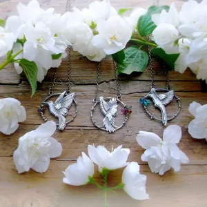 High Flight Necklace-Hummingbird Necklace