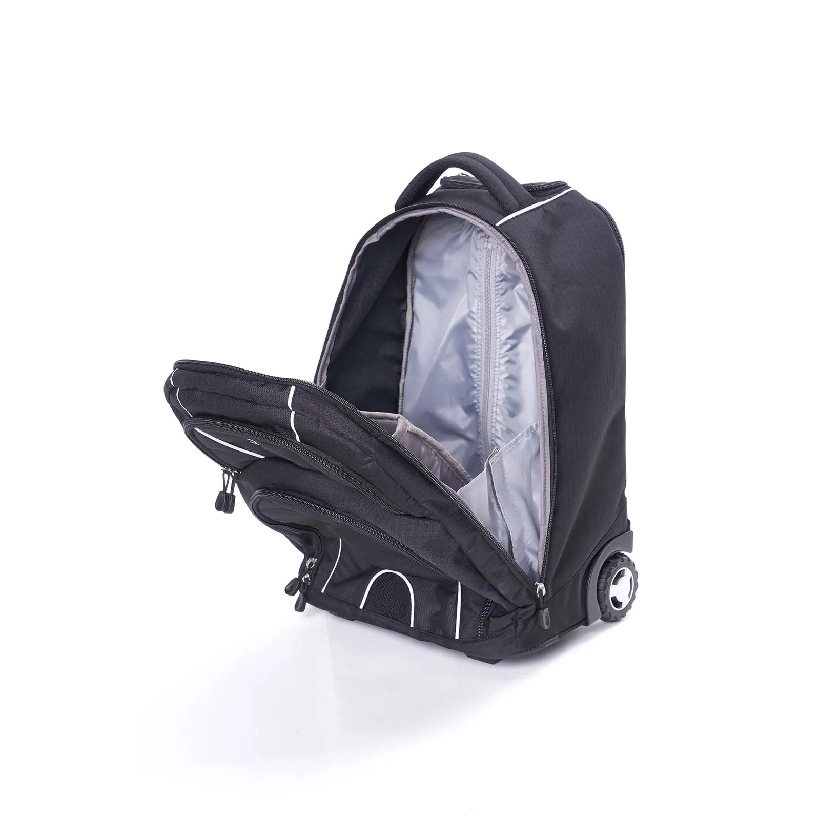 High Sierra Freewheel Wheeled 17 Inch Laptop Backpack Black