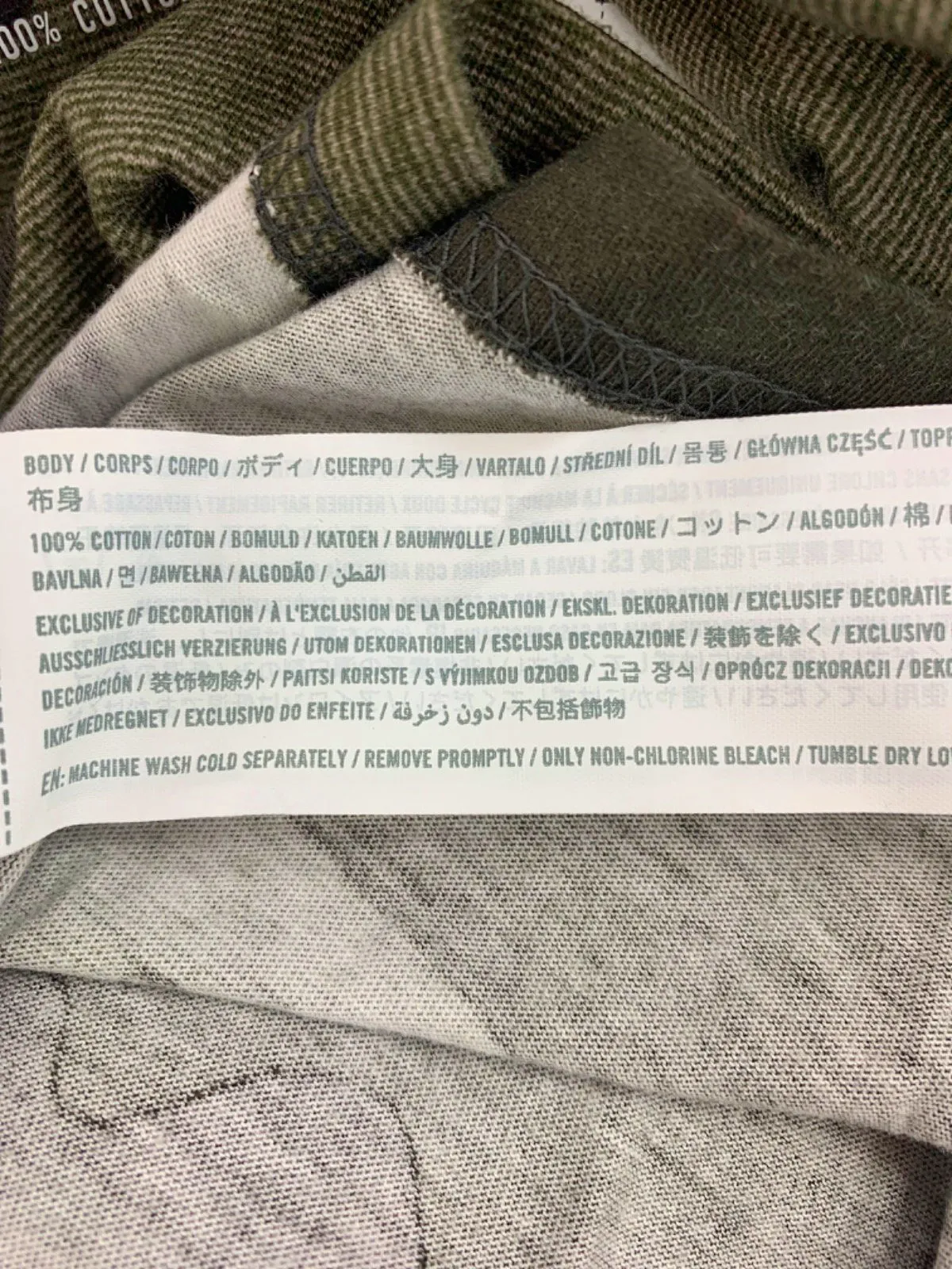 Hollister Green Camouflage Print T-Shirt UK XS