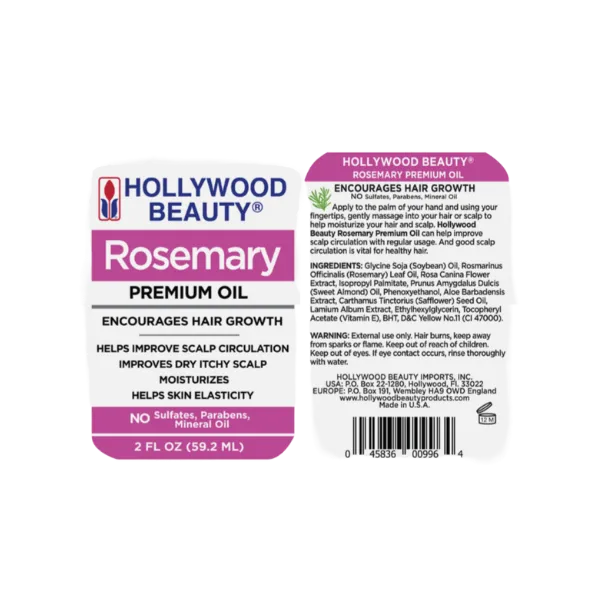 Hollywood Rosemary Premium  Oil 2oz