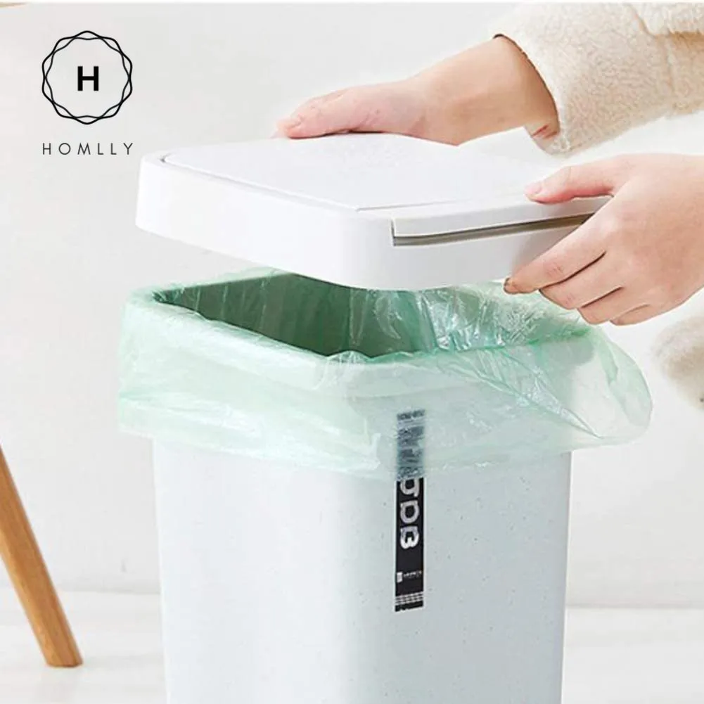 Homlly Rubbish Trash Bin with Lid (12L)