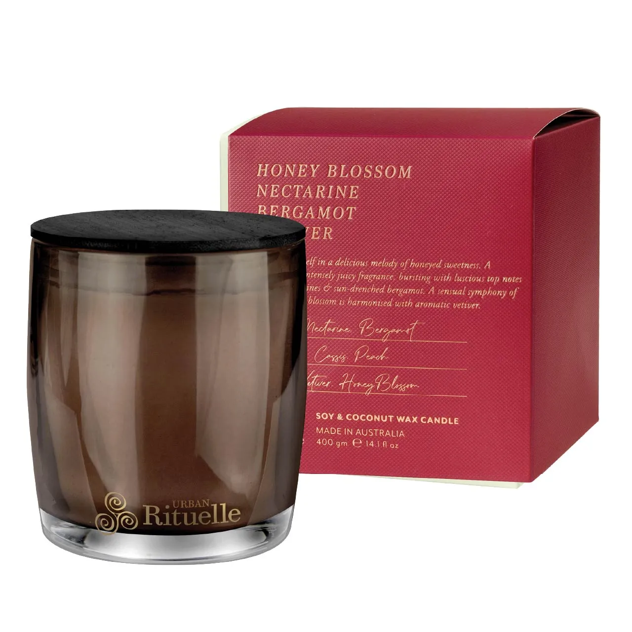 Honey Blossom, Nectarine, Bergamot, Vetiver Scented Soy Candle | 400gm
