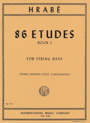 Hrabe: 86 Etudes for String Bass - Book 1