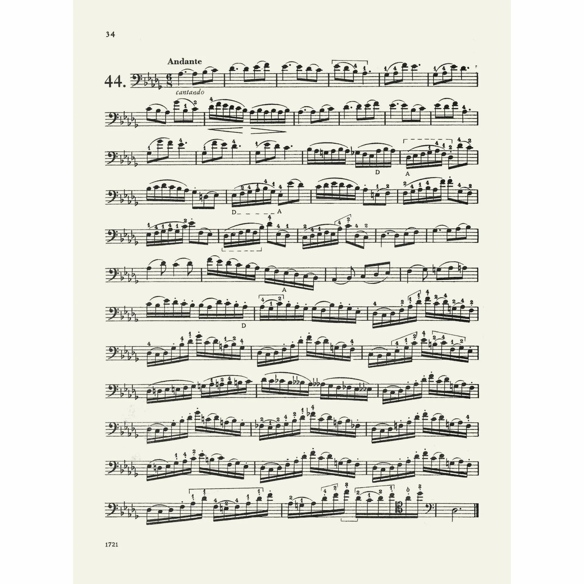 Hrabe: 86 Etudes for String Bass - Book 1