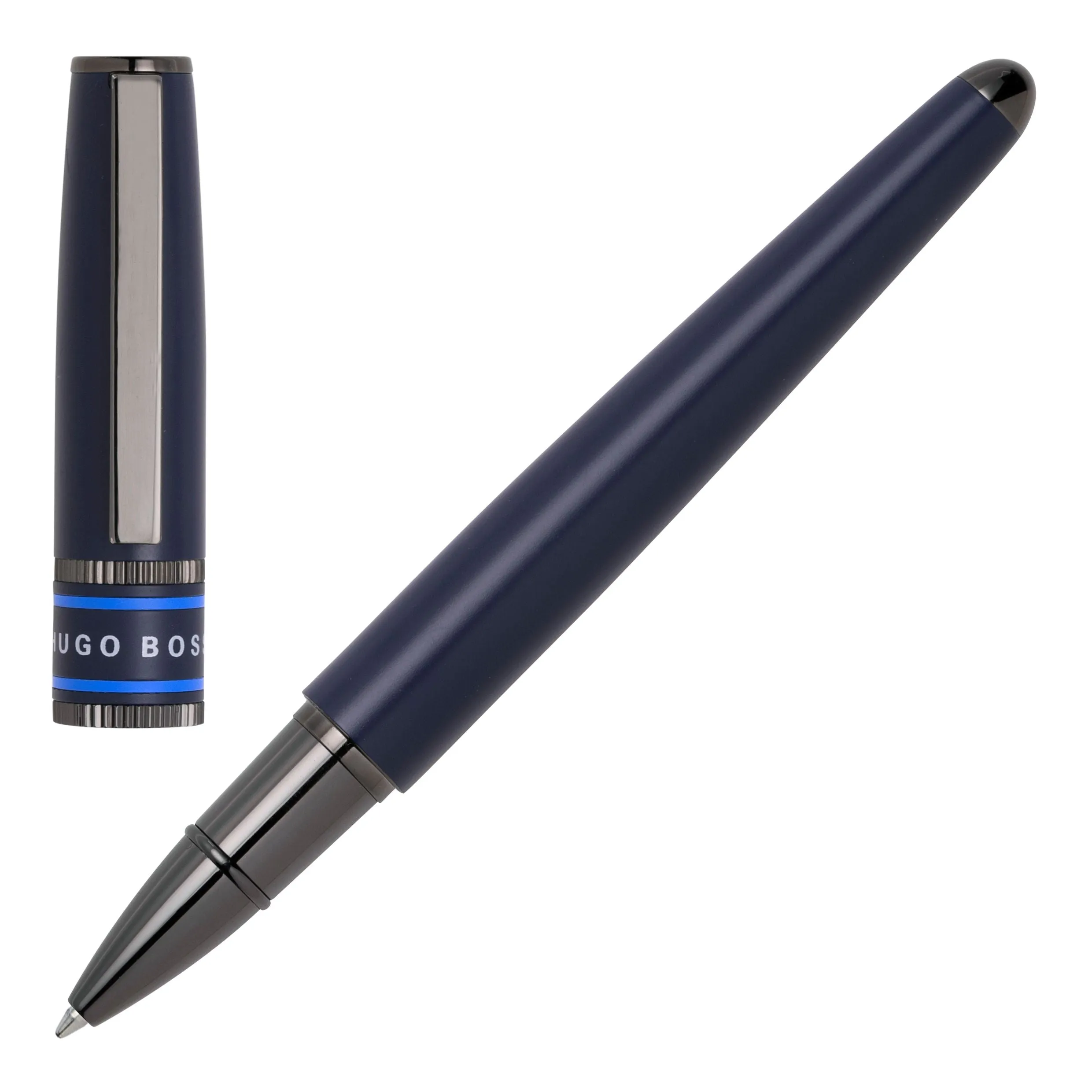 HUGO BOSS HPBR212L-Set Illusion Gear Blue (ballpoint pen & rollerball pen)