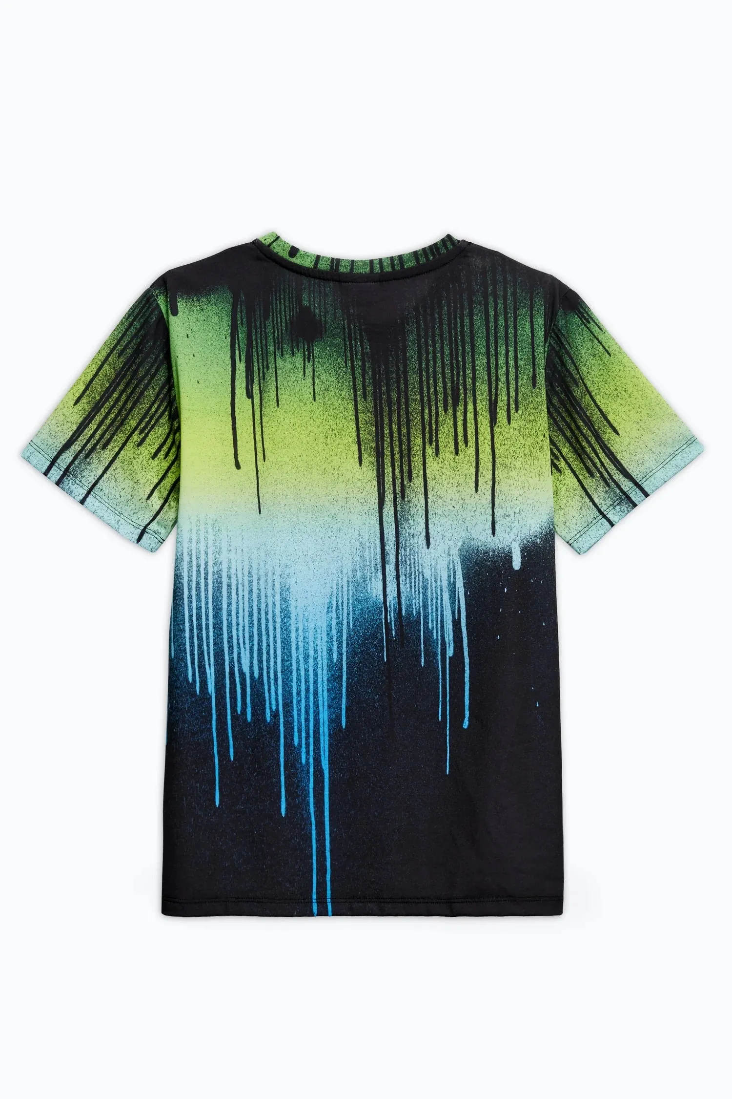Hype Green Gradient Drips T-Shirt Zuao-603