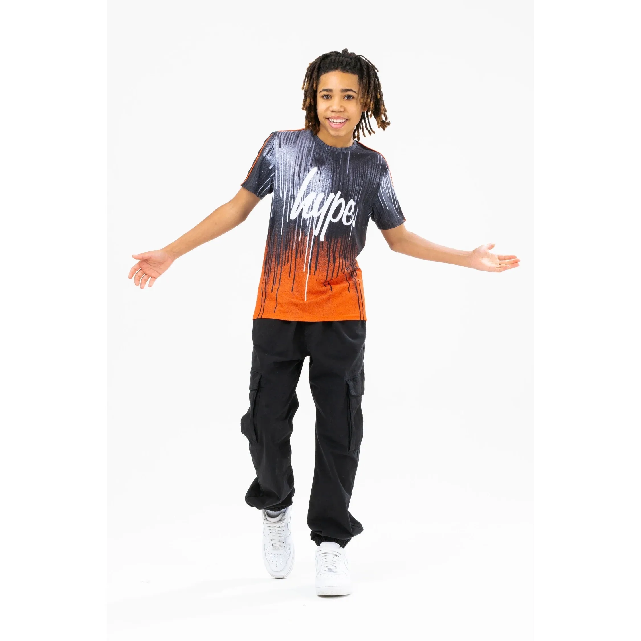 Hype Orange Drips T-Shirt Zvlr-024