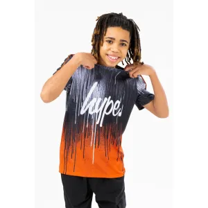 Hype Orange Drips T-Shirt Zvlr-024