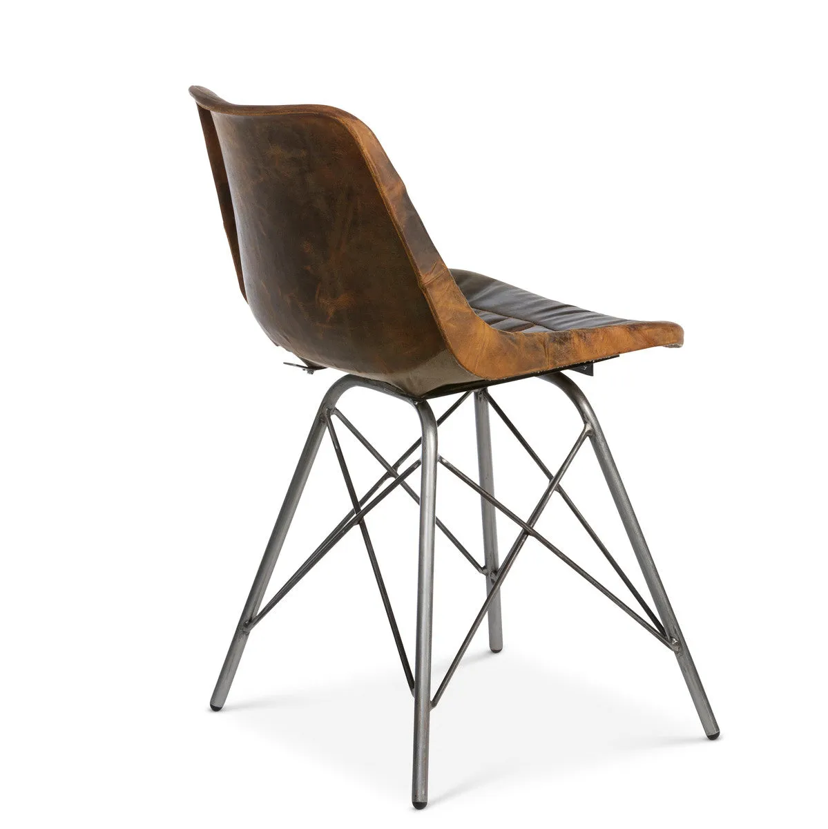Industrial Leather Desk Chair