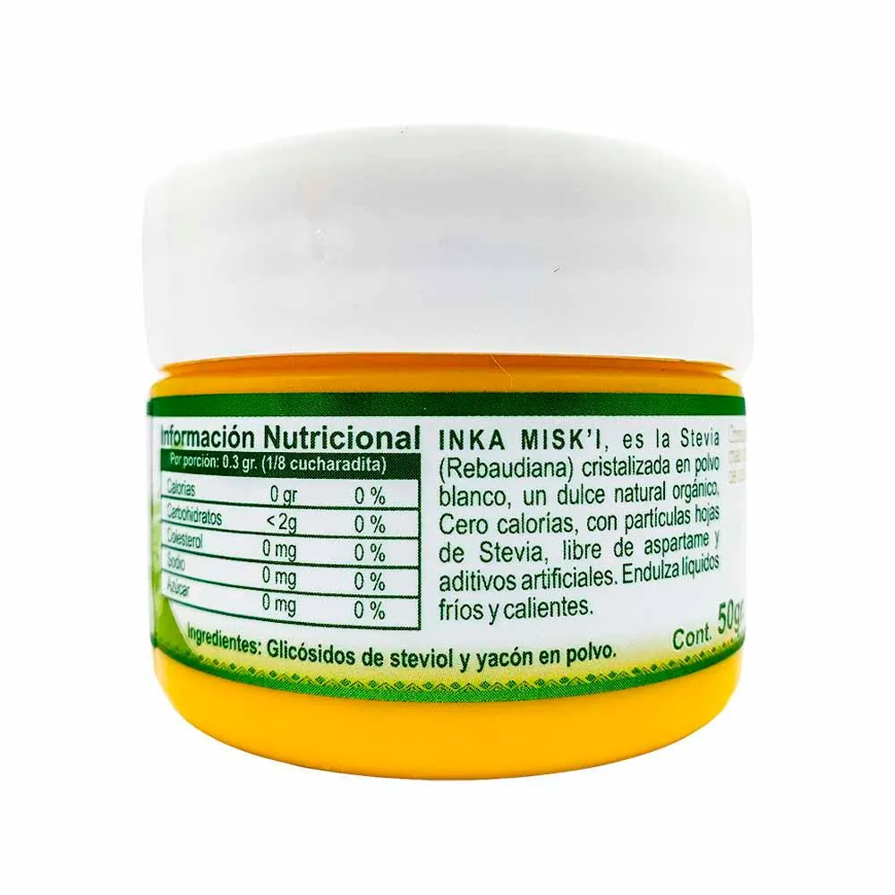 Inka Miski - Stevia Orgánica y Yacón en polvo x 50g