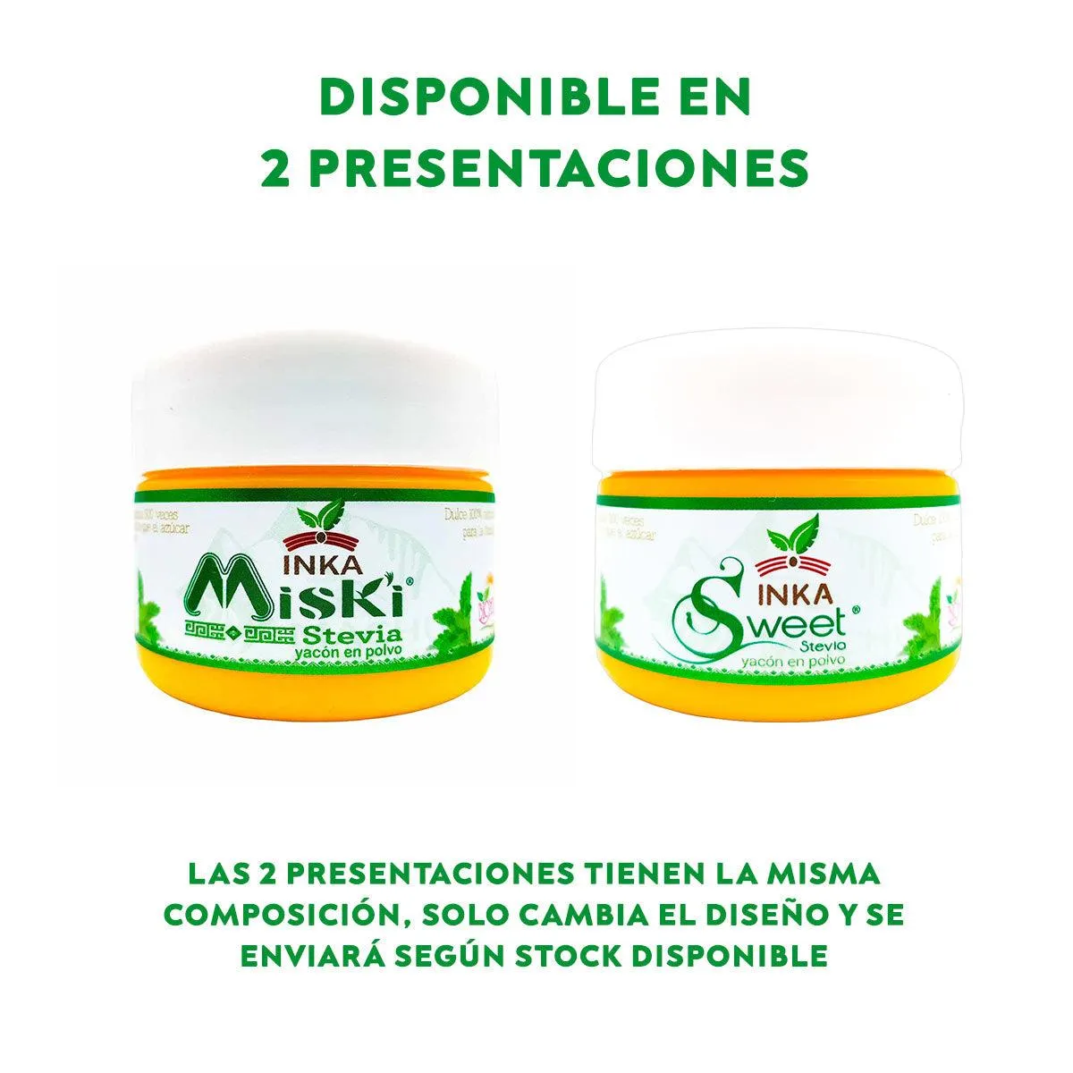 Inka Miski - Stevia Orgánica y Yacón en polvo x 50g