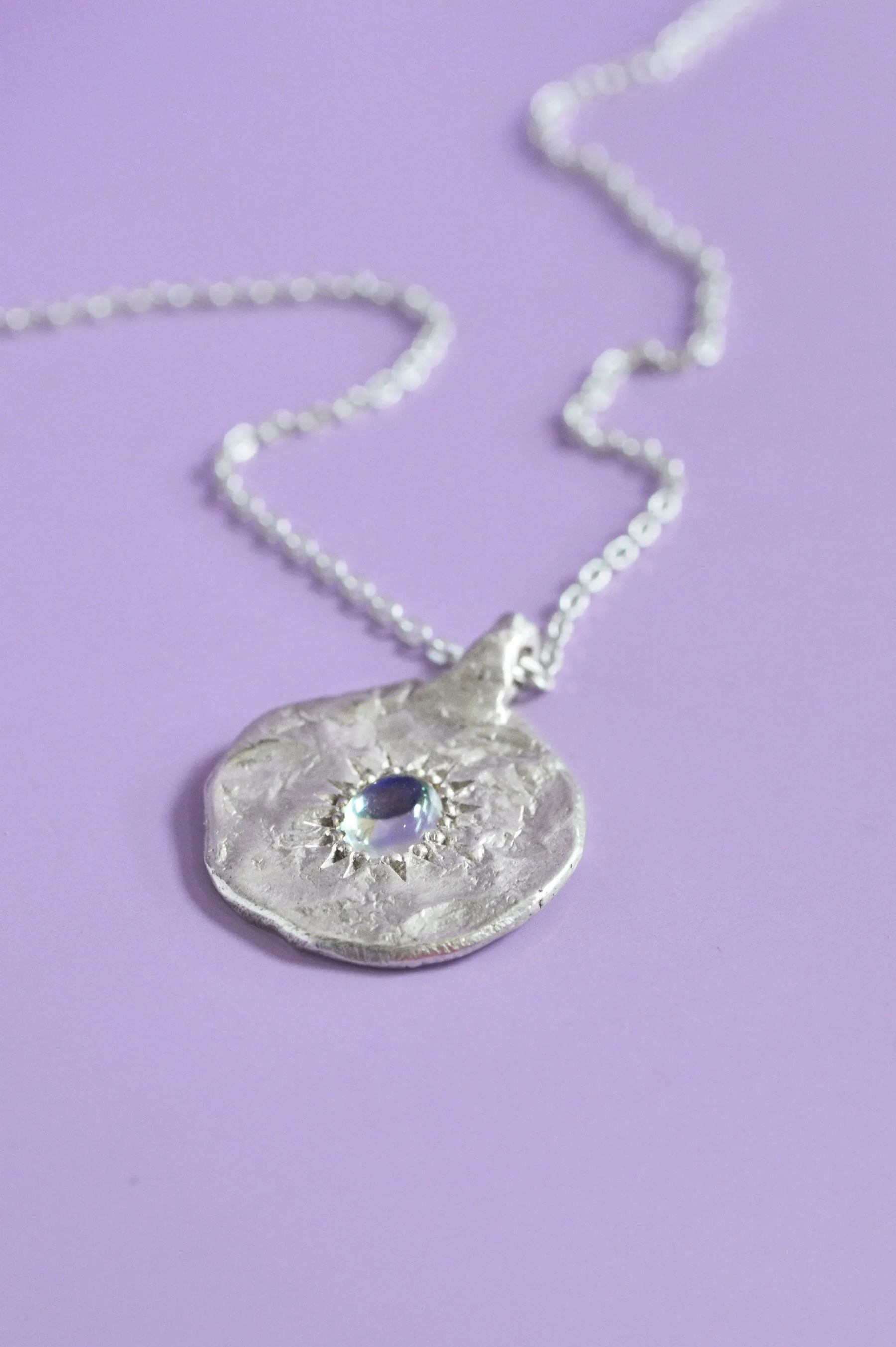 Ira Moonstone Silver Pendant