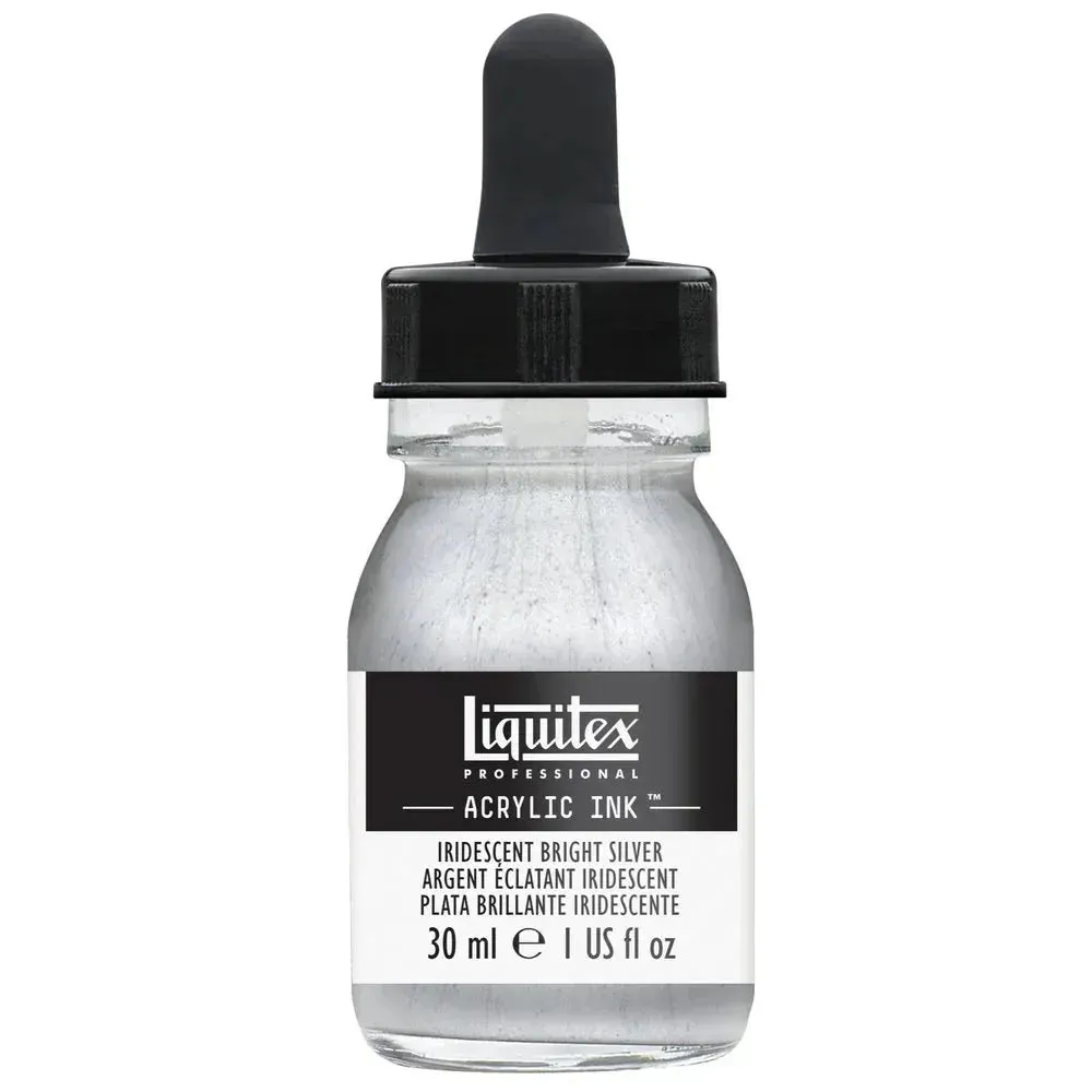 Iridescent Bright Silver Ink - 30ml