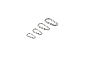 Karabinhage - D ring i aluminium - CUMA GEAR - Sølv