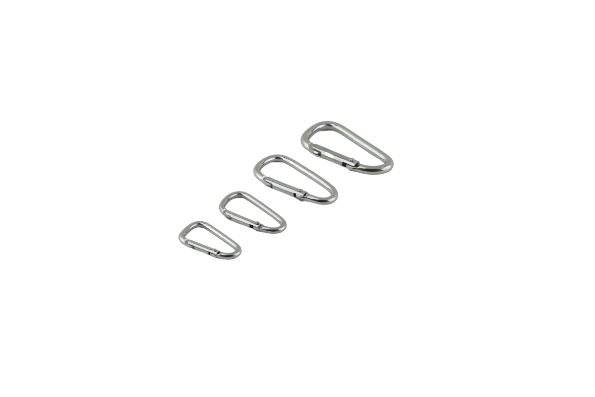 Karabinhage - D ring i aluminium - CUMA GEAR - Sølv