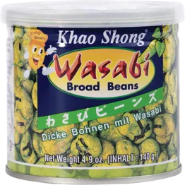 KHAO SHONG, BROAD BEANS COATED WASABI 140G