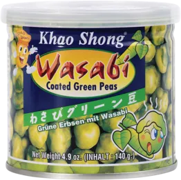 KHAO SHONG,WASABI COATED GREEN PEAS 140G