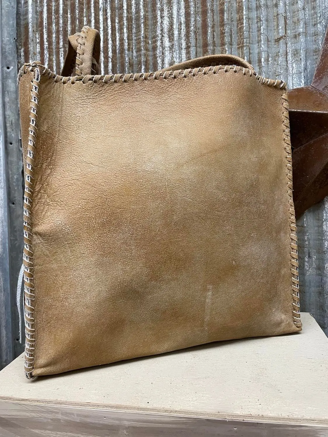 KurtMen Cheetah Tall Box Tote Bag