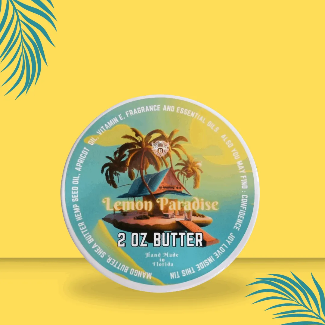 Lemon Paradise- Beard Butter - Sweet Lemon Light Muguet Green herbaceous (retired)