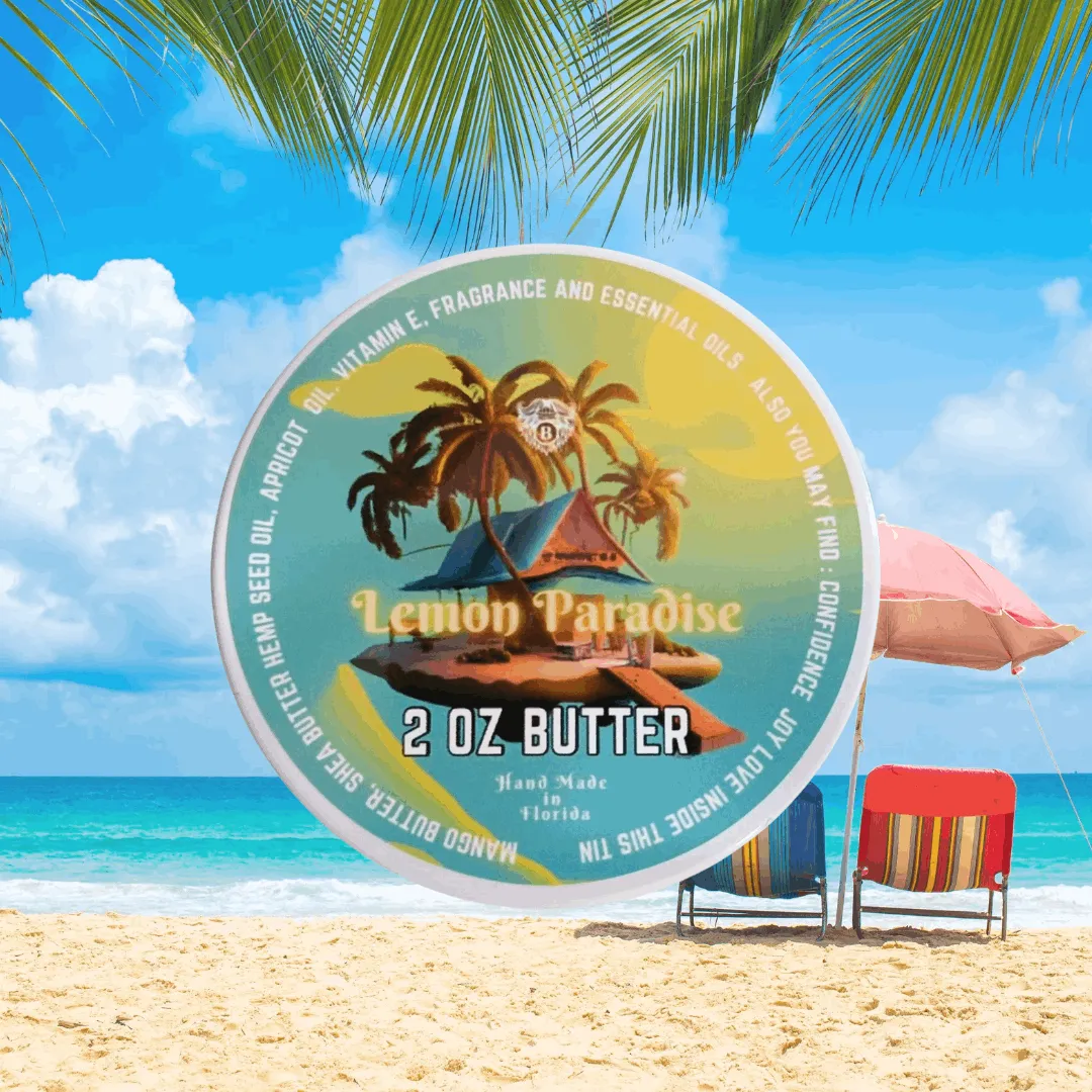 Lemon Paradise- Beard Butter - Sweet Lemon Light Muguet Green herbaceous (retired)