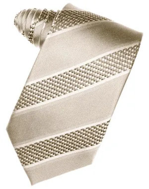 Light Champagne Venetian Stripe Necktie