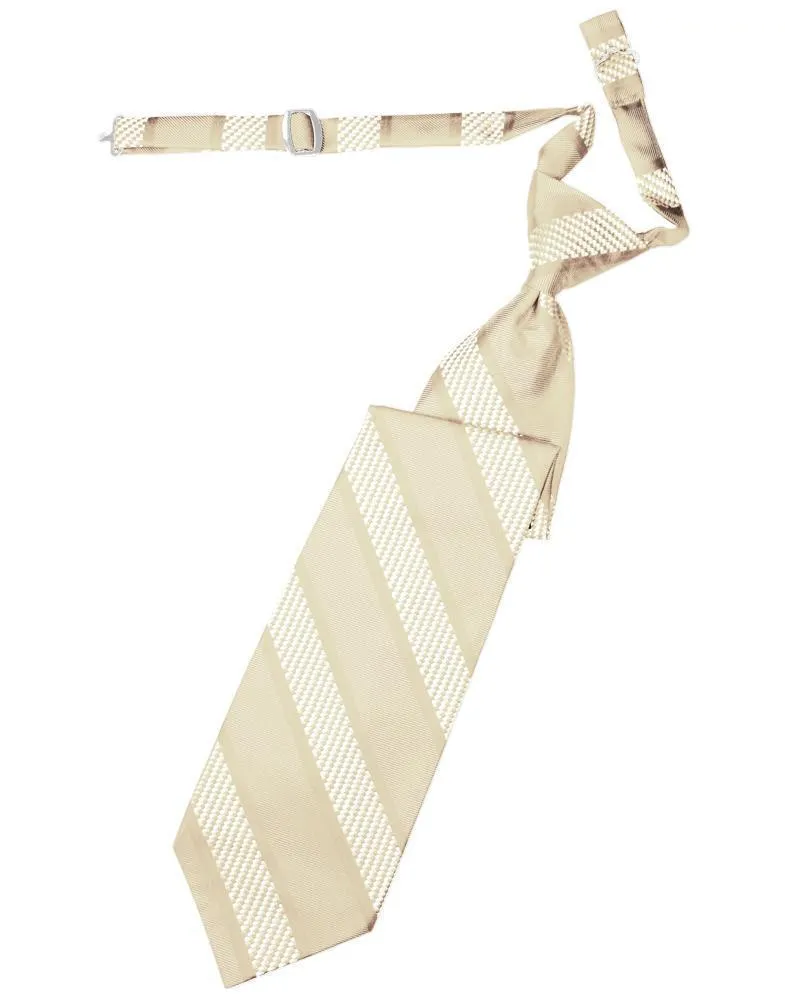 Light Champagne Venetian Stripe Necktie