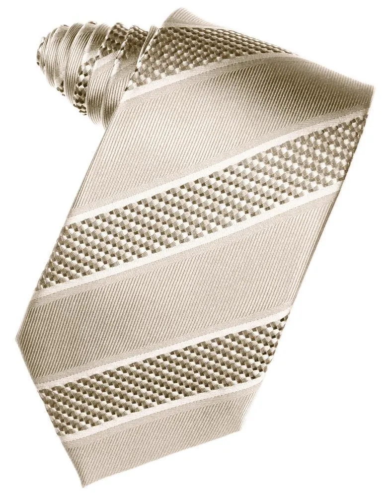 Light Champagne Venetian Stripe Necktie