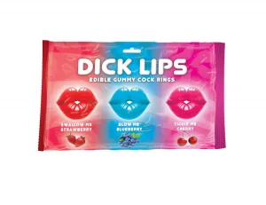 Lips Edible Gummy  Rings