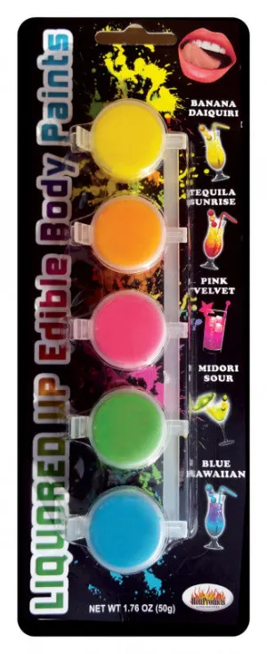 Liquored Up Edible Body Paints - 5 Assorted Flavors