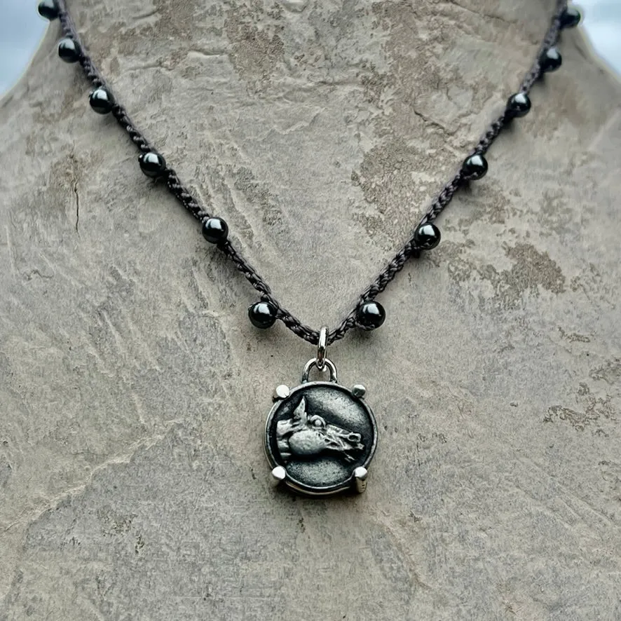 Little Lovely Pewter Horse Head Necklace