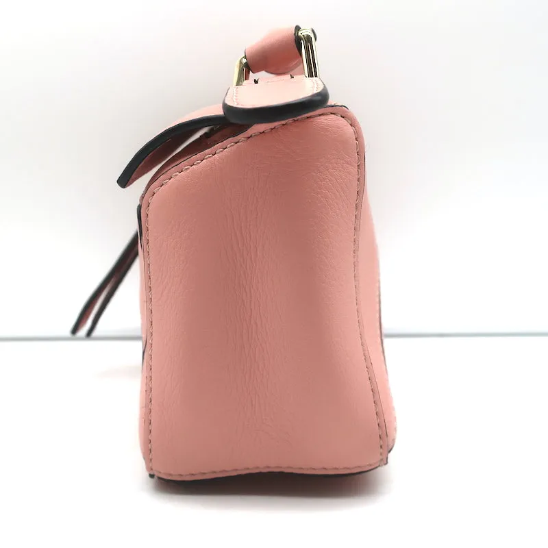 Loewe Puzzle Mini Bag Pink Leather Crossbody NEW