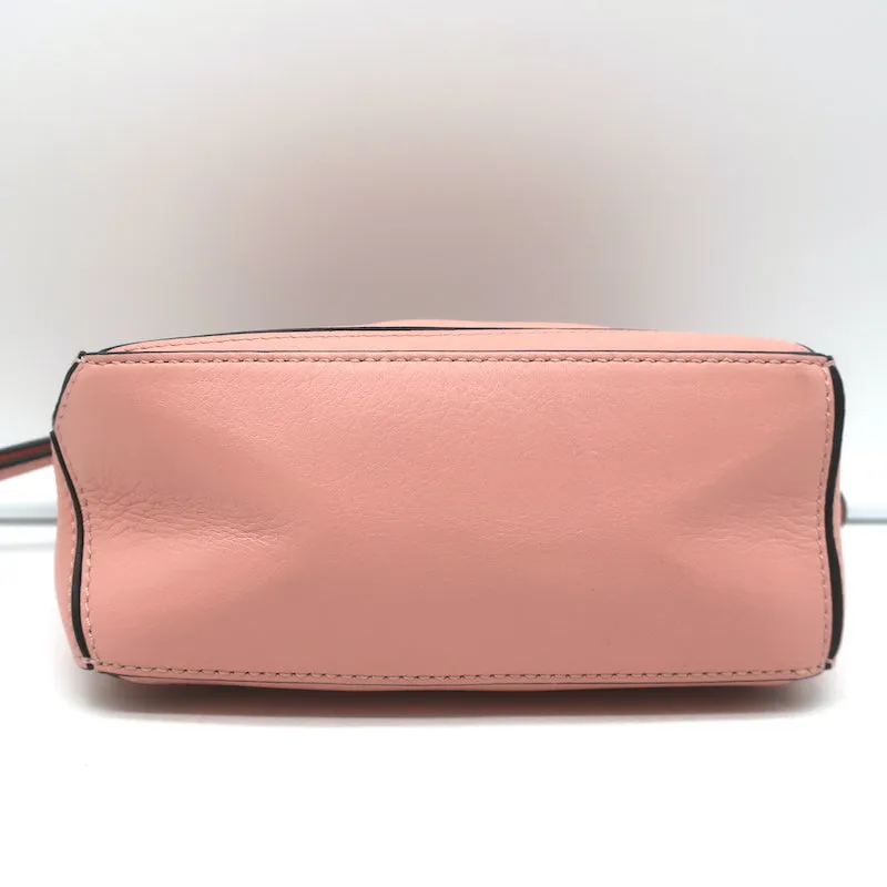 Loewe Puzzle Mini Bag Pink Leather Crossbody NEW