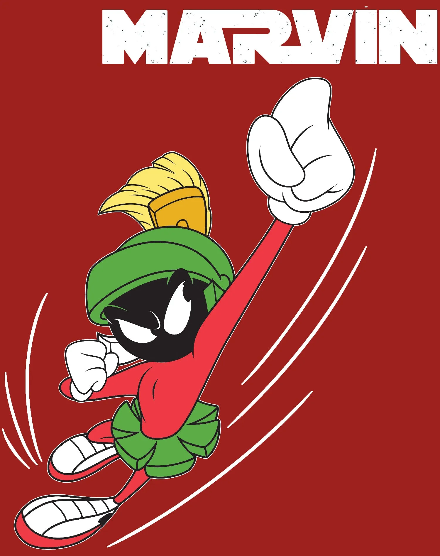 Looney Tunes Marvin Flying Martian Official Youth T-shirt