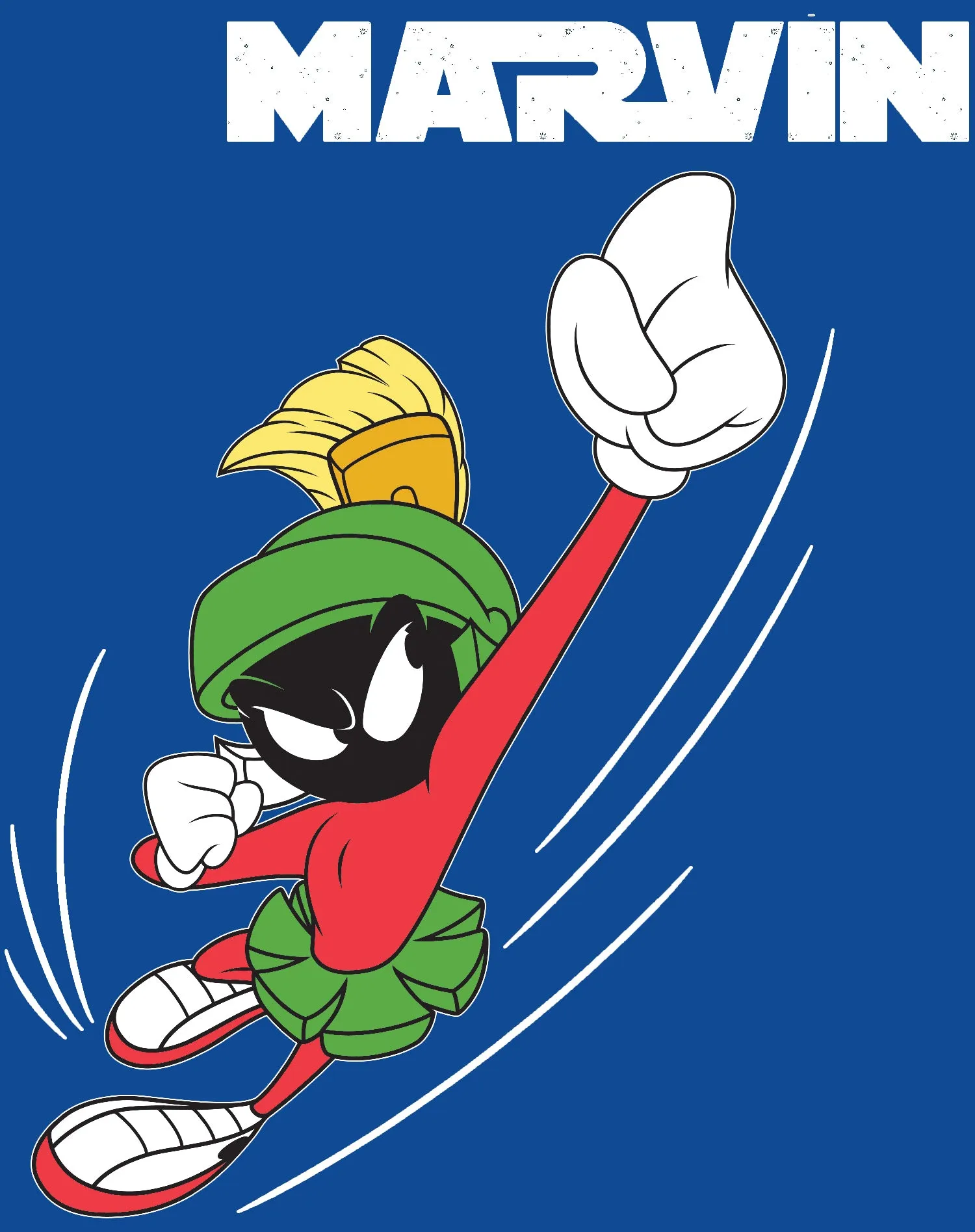 Looney Tunes Marvin Flying Martian Official Youth T-shirt