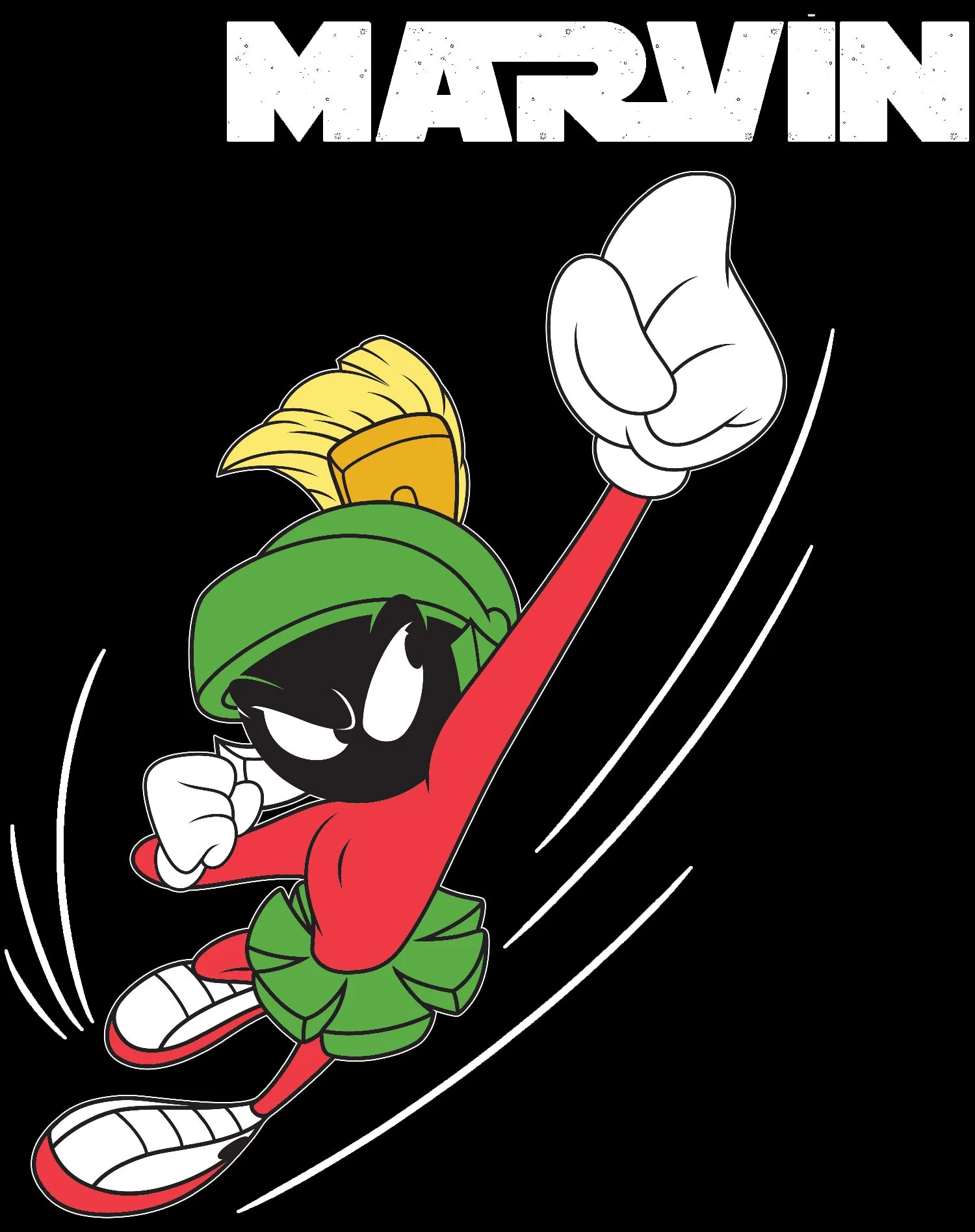 Looney Tunes Marvin Flying Martian Official Youth T-shirt