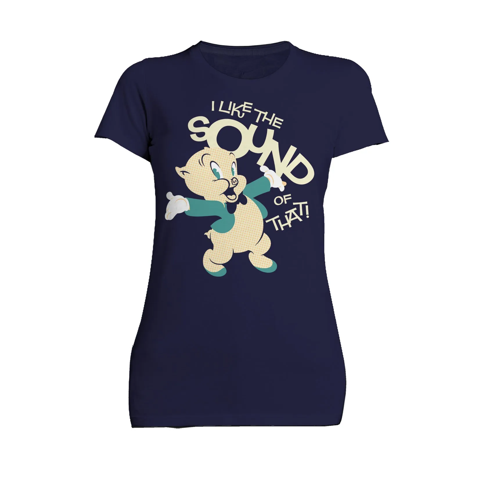 Looney Tunes Porky Pig Retro Like The Sound Women's T-shirt